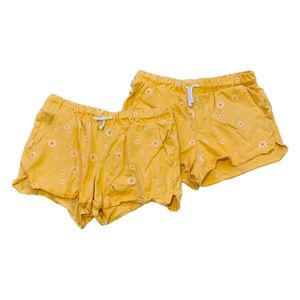 Yellow flower shorts